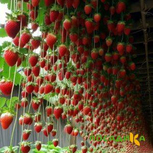 Клубника ампельная Анастасия купить по цене от 370р. в интернет-магазине «Посадика» с доставкой почтой в в Ишимбайе и по всей России – [изображение №1].
